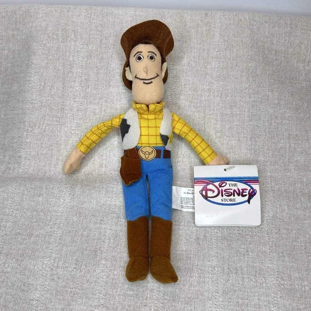 Toy Story Woody Buzz Light Year Alien The Disney Store Bean Bag Plush Set of 3